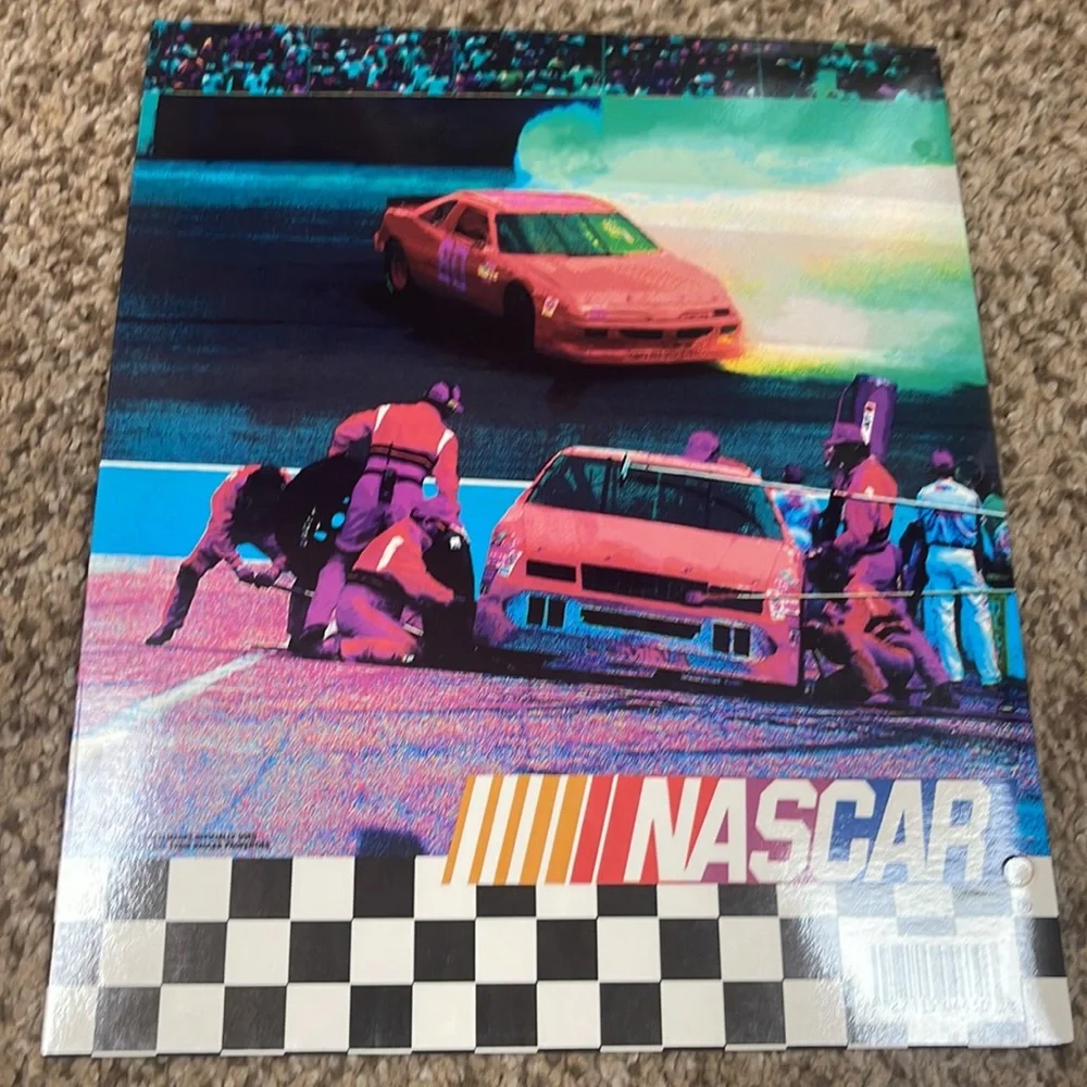 Vintage 90s NASCAR Pit Crew folder